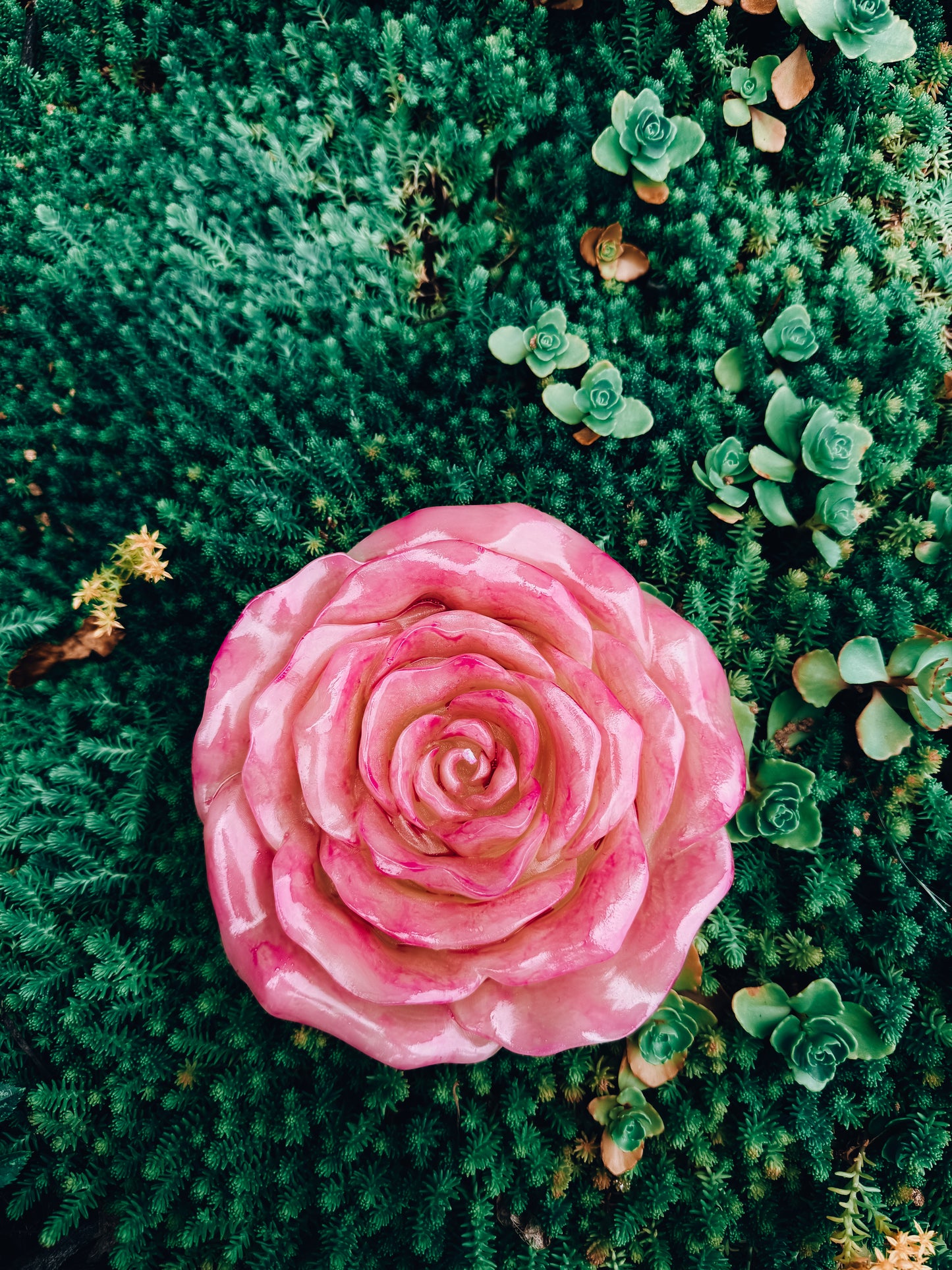Beeswax Rose Candle