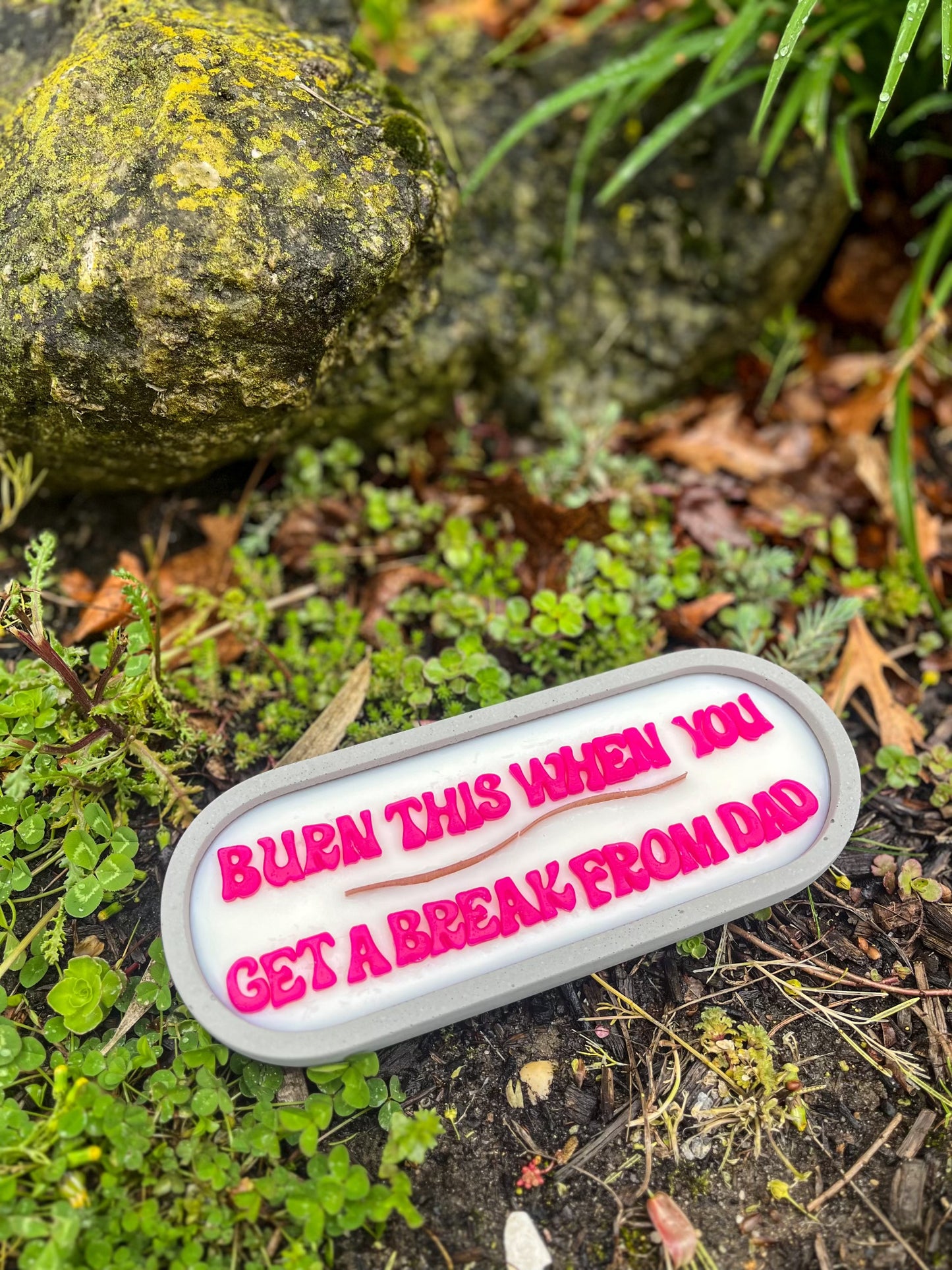 Personalized Long Woodwick Candle