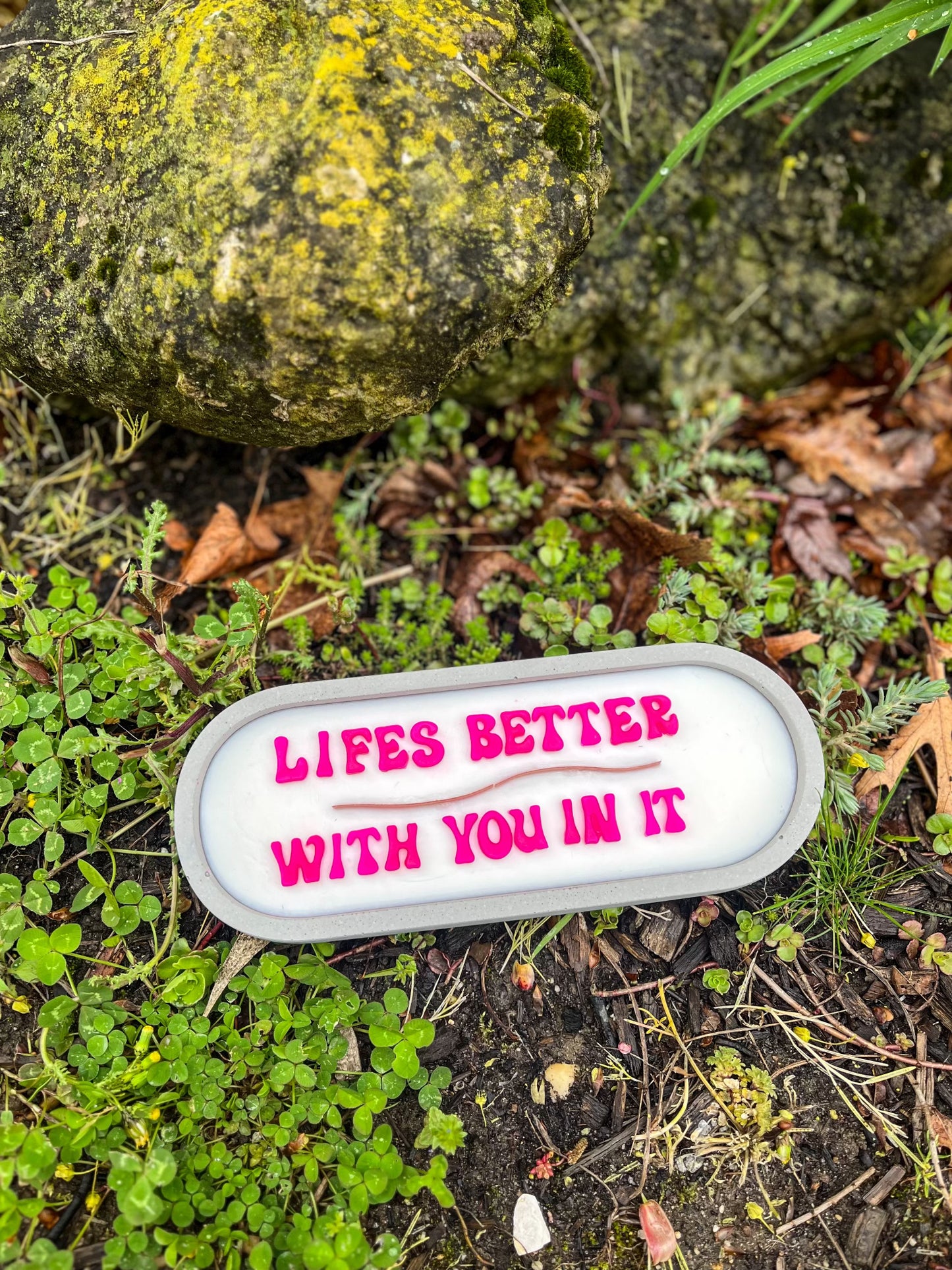 Personalized Long Woodwick Candle