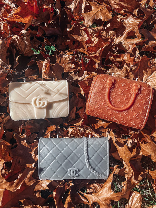 Gucci, LV, or Chanel Purse Candle