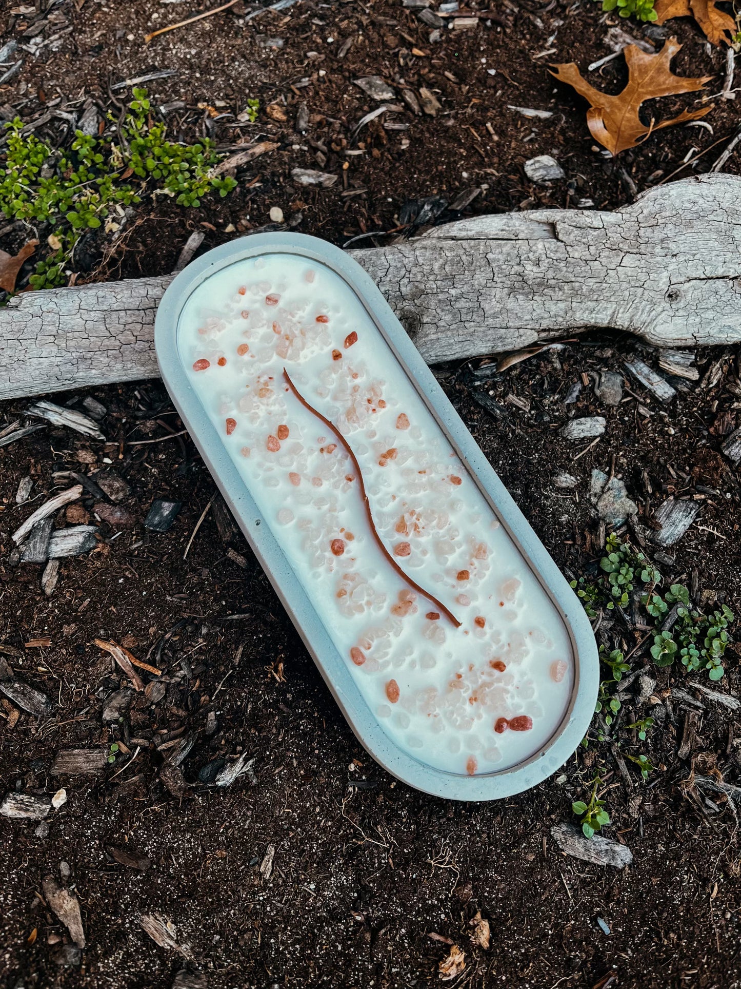 Long Woodwick Himalayan Salt Candle