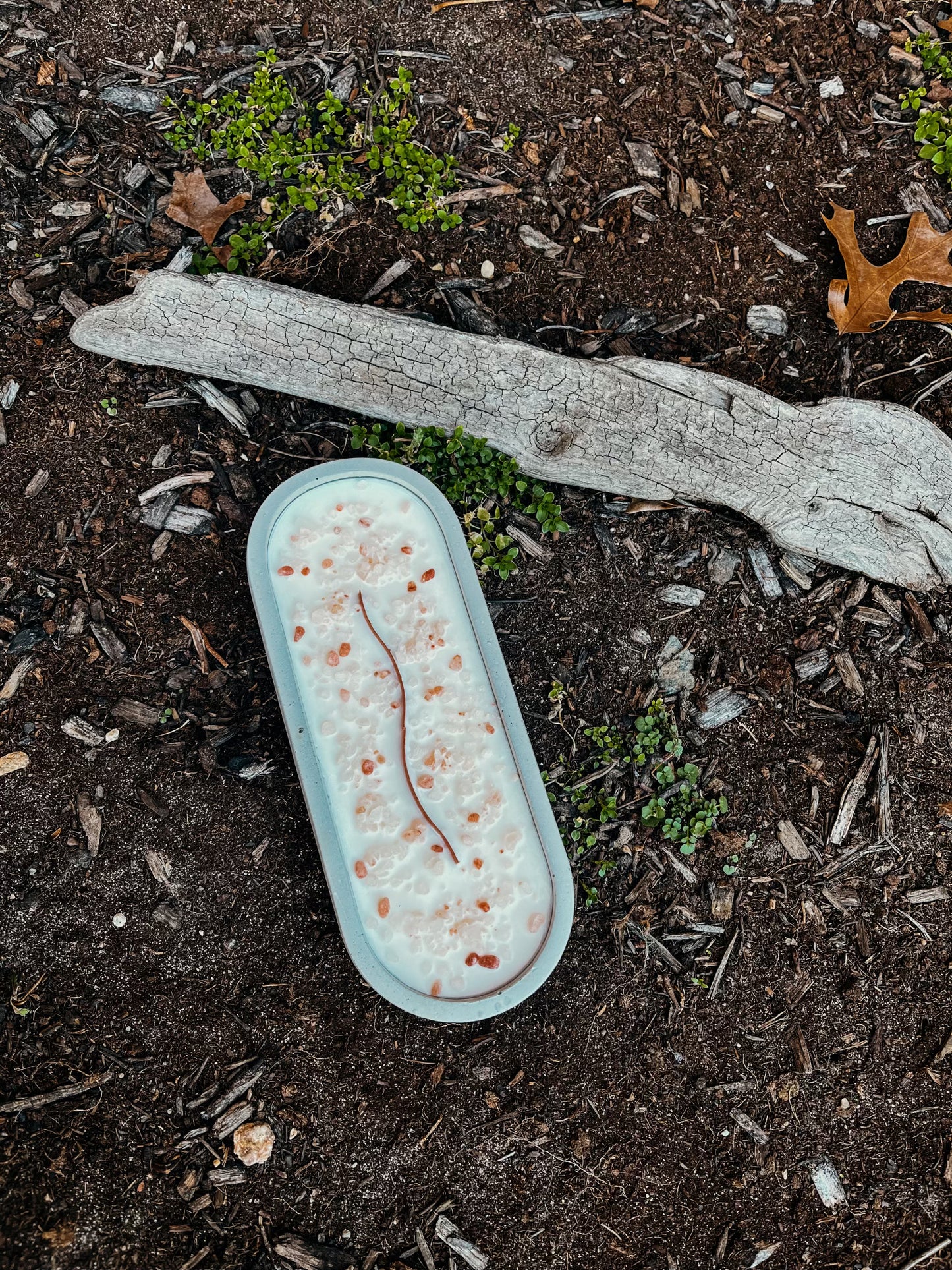 Long Woodwick Himalayan Salt Candle