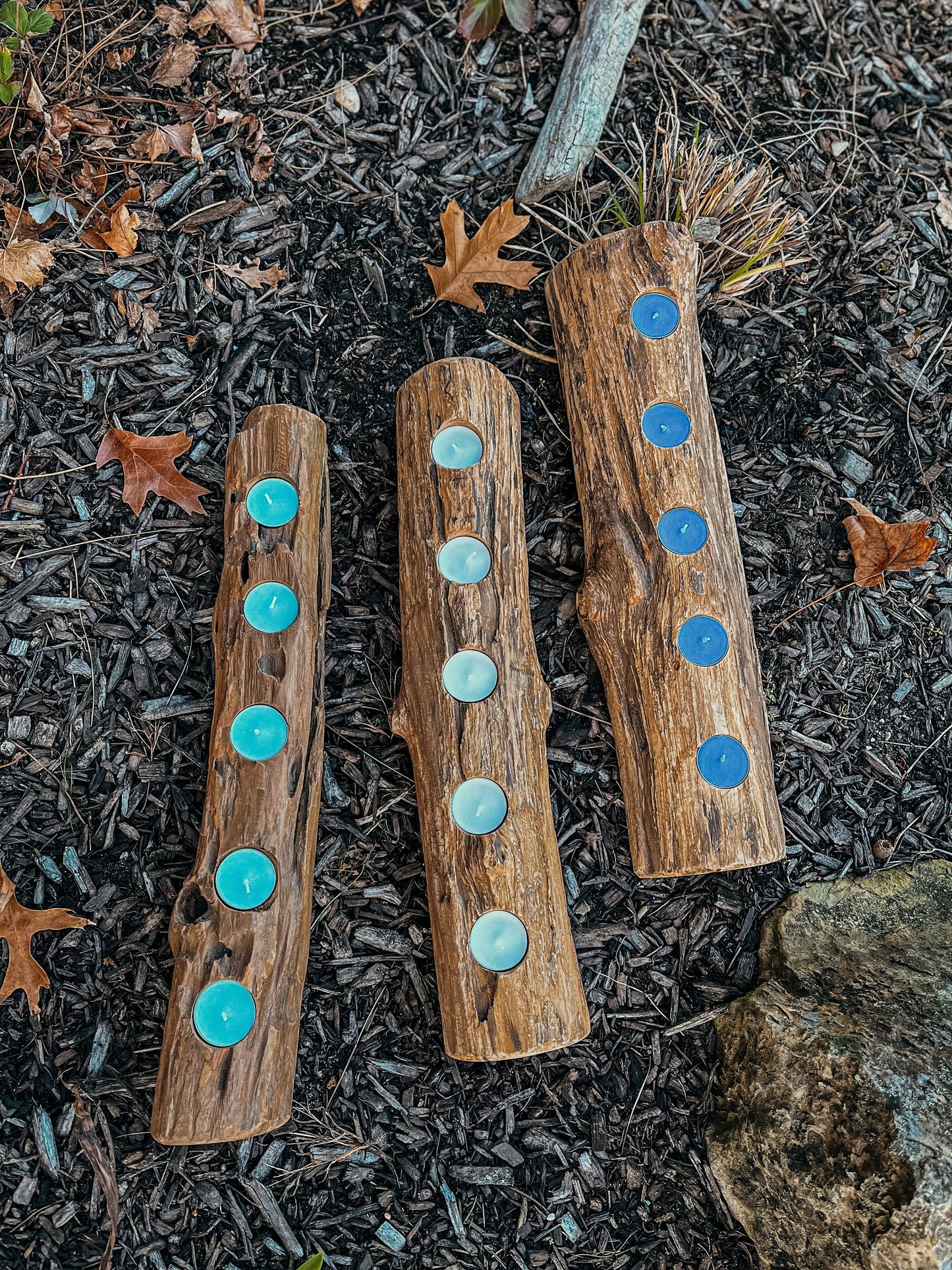 Natural Tea Light Candle Log