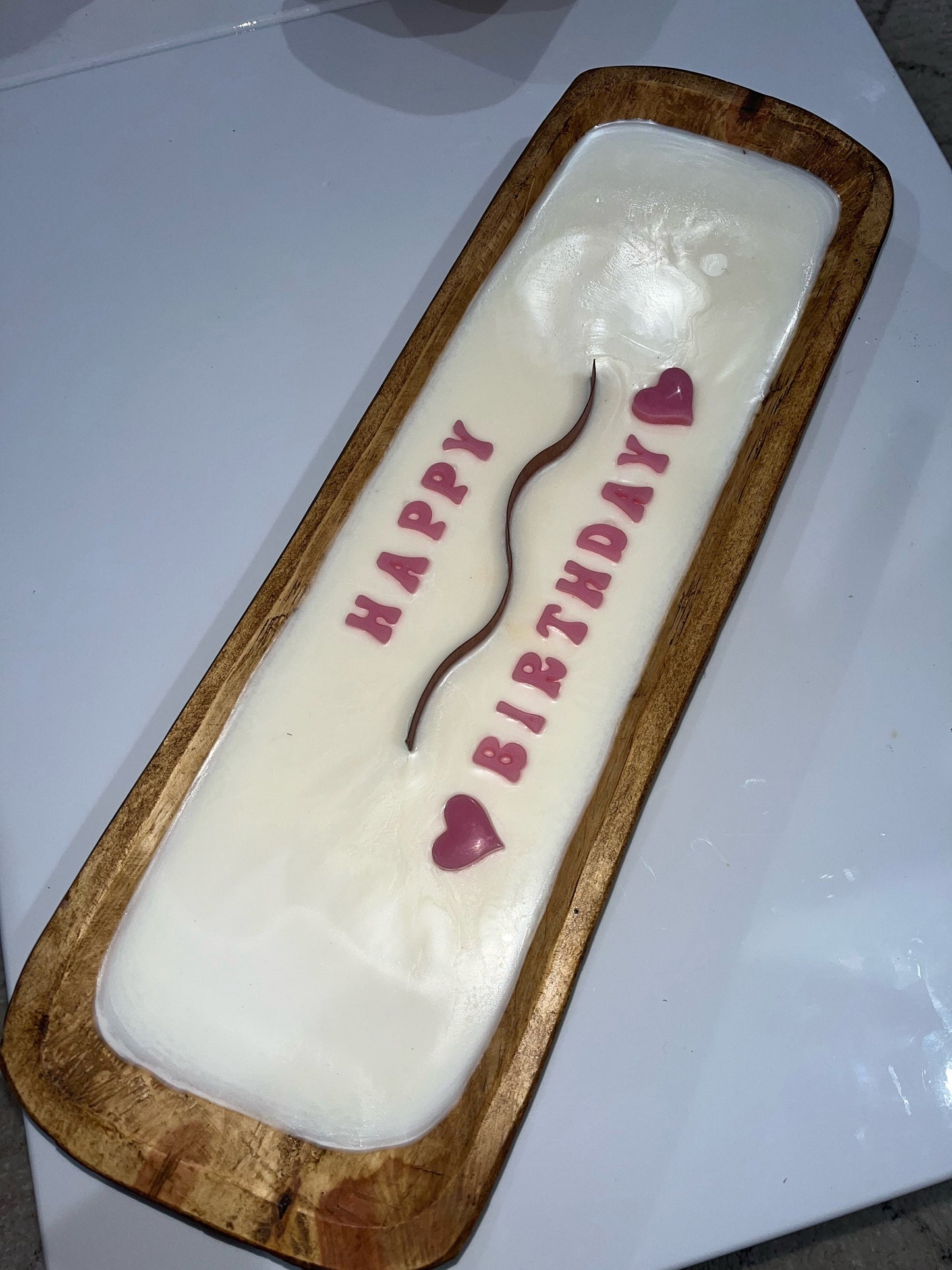 Personalized Woodwick Candle Log (18 inch)