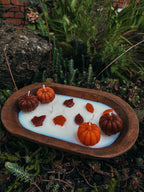 Fall dough bowl candle