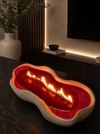 Cabernet Long Woodwick Ceramic Candle