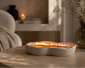 Irregular Long Woodwick Ceramic Candle