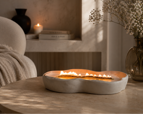 【新品未使用】YOBEKCANISTER CANDLEAROMATICWOODY Irregular Long Woodwick Ceramic Candle – ashandoakcandleco