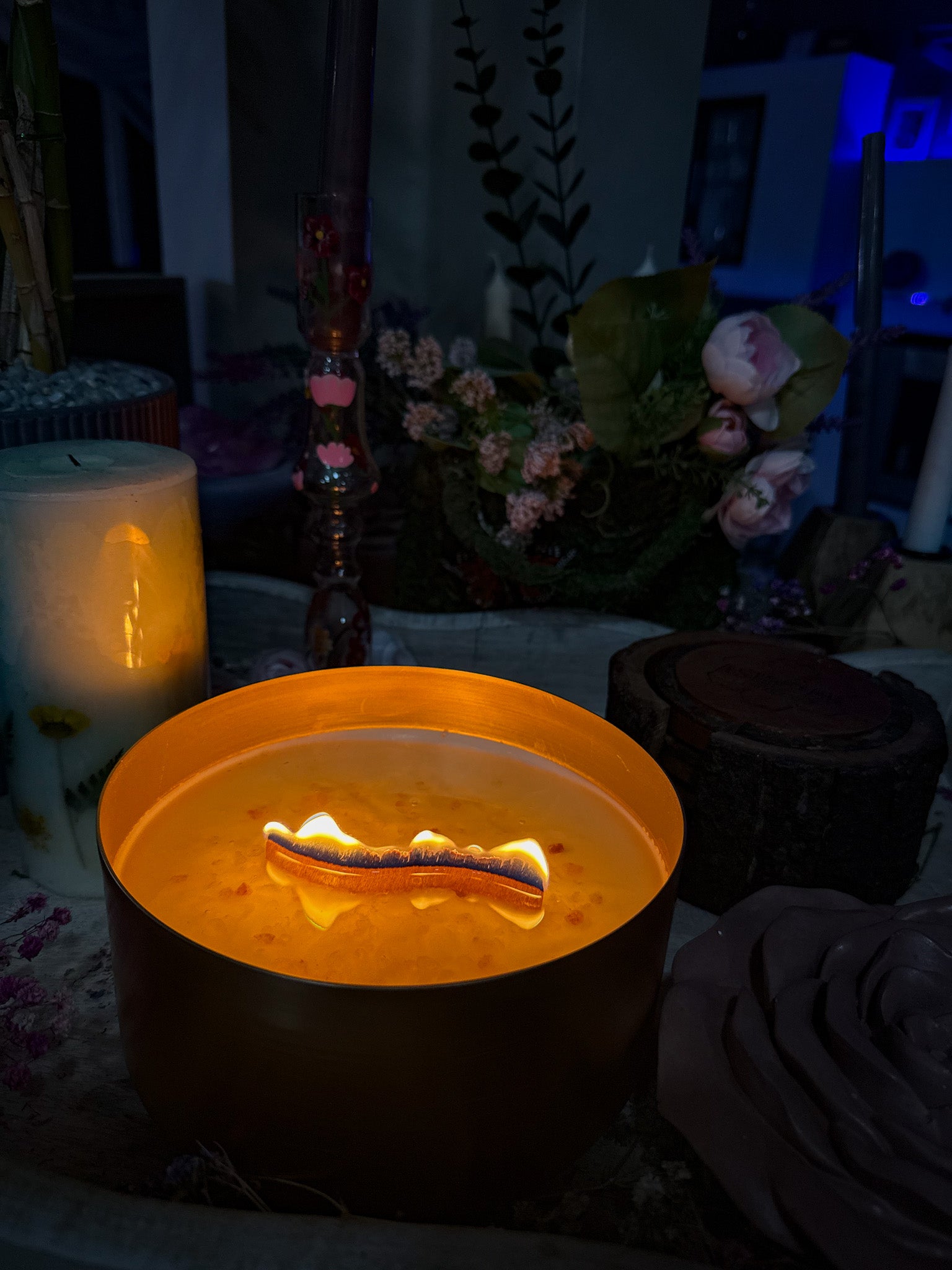 40oz Golden Woodwick Candle