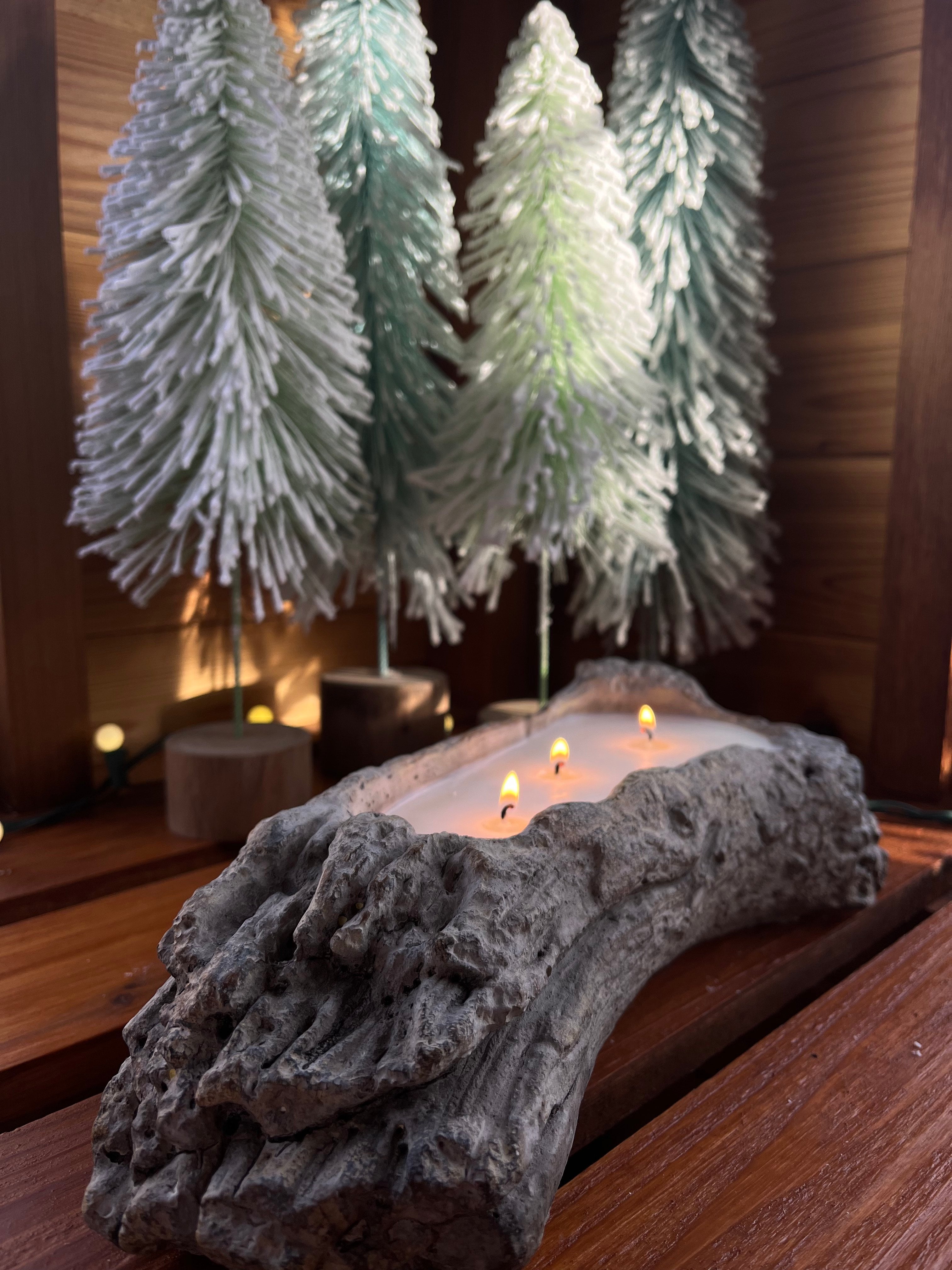 Driftwood Ceramic Candle