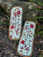 Square Edged Floral Woodwick Candle Log