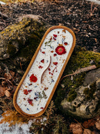 Oval Floral Woodwick Candle Log