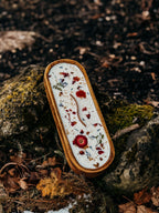 Oval Floral Woodwick Candle Log