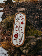 Oval Floral Woodwick Candle Log