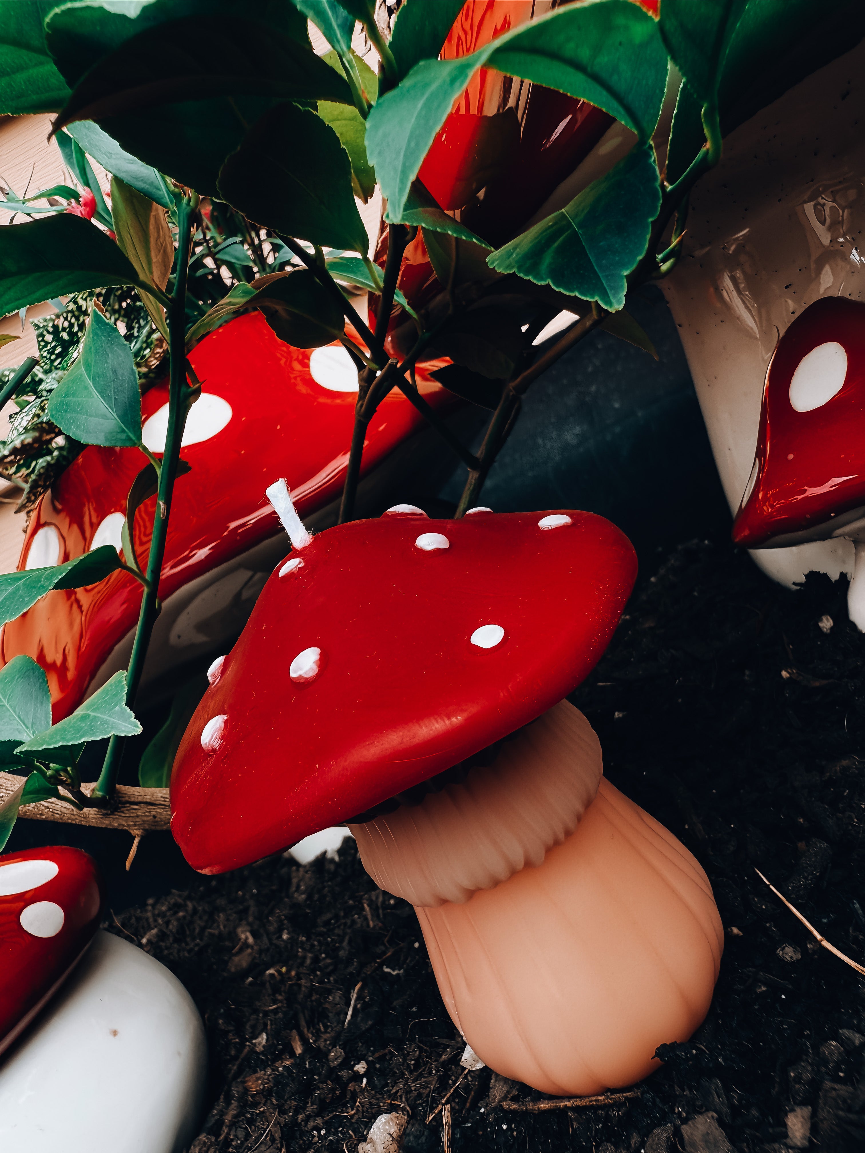 Beeswax Mushroom Candle
