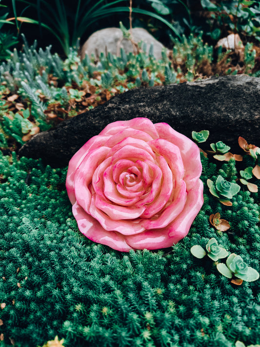 Beeswax Rose Candle
