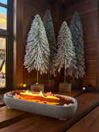 WHOLESALE option- Succulent Long Woodwick Candle