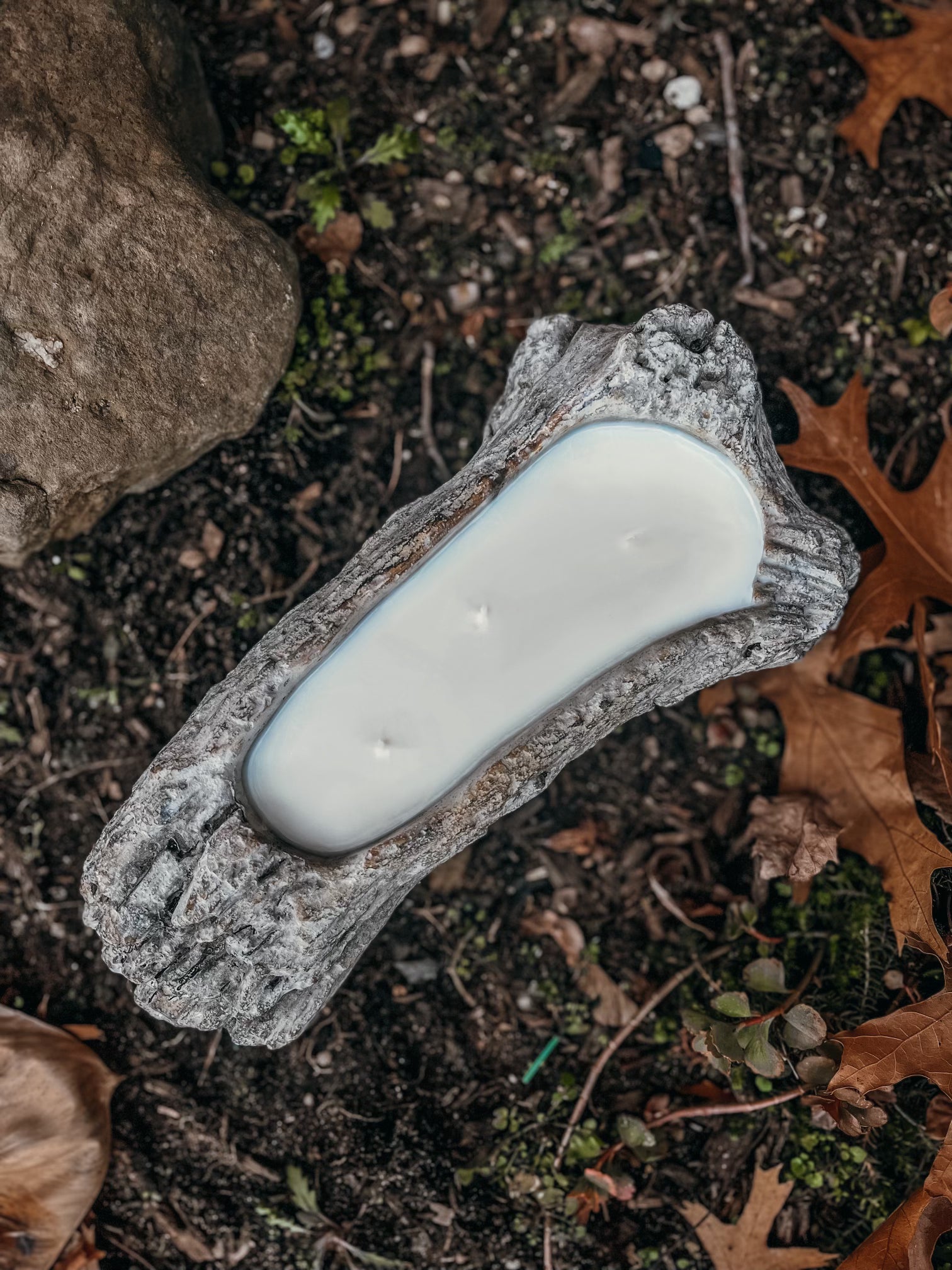 Driftwood Ceramic Candle