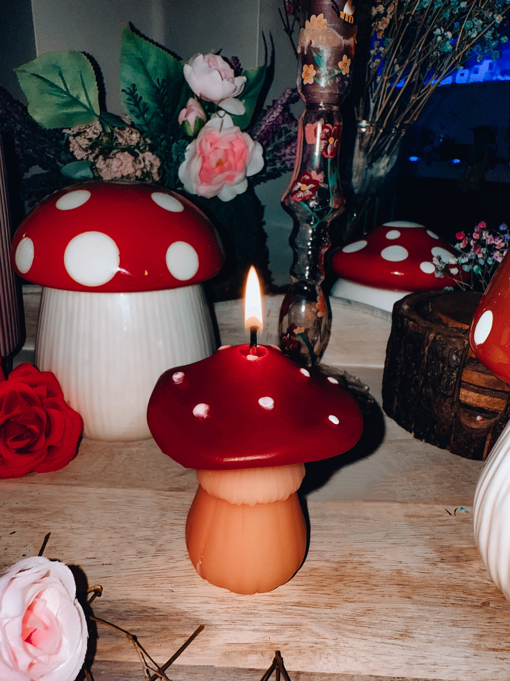 Beeswax Mushroom Candle