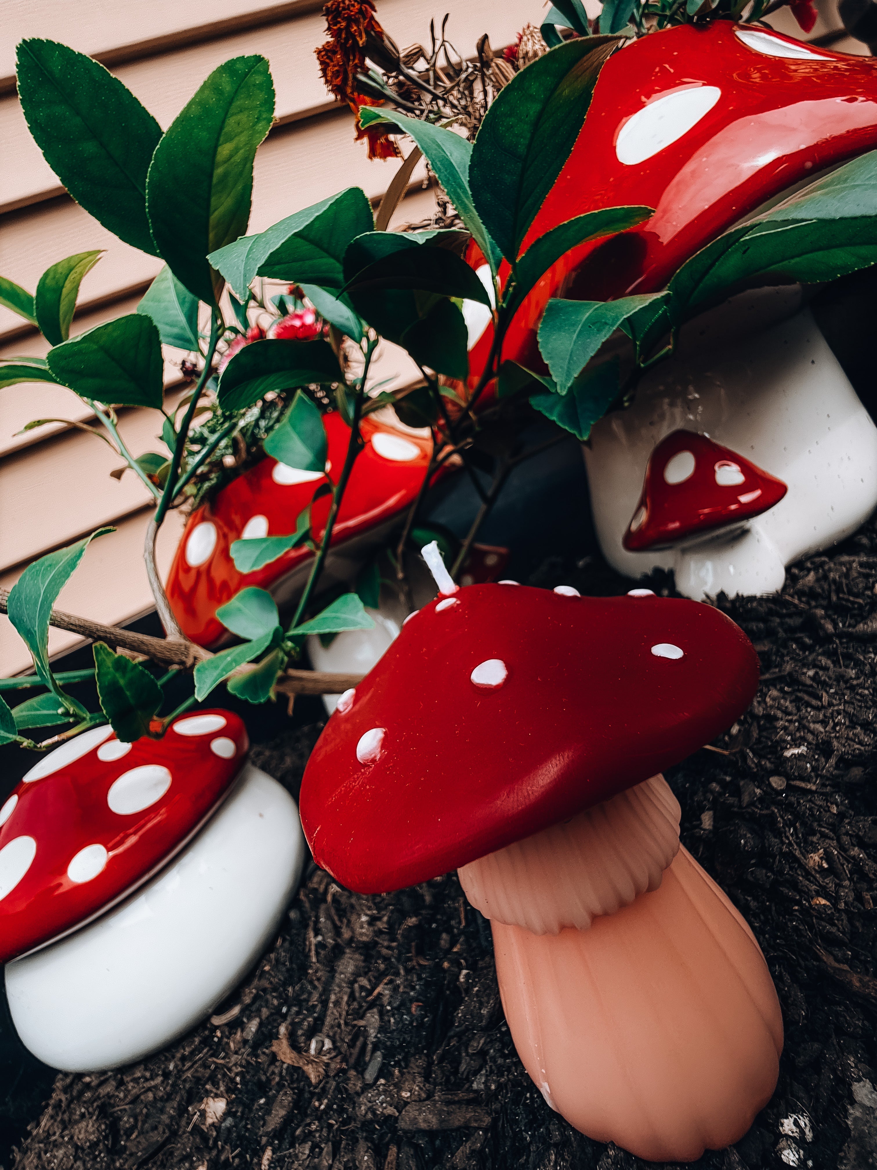 Beeswax Mushroom Candle