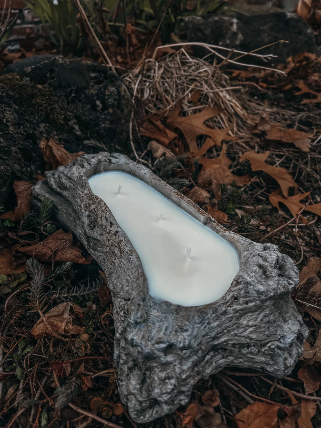 Driftwood Ceramic Candle