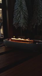 Succulent Long woodwick candle