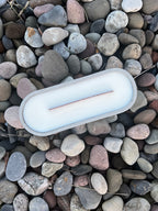 Long woodwick ceramic candle