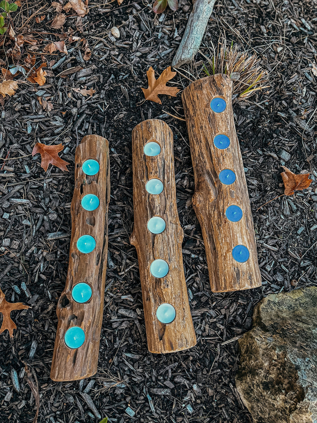 Natural Tea Light Candle Log